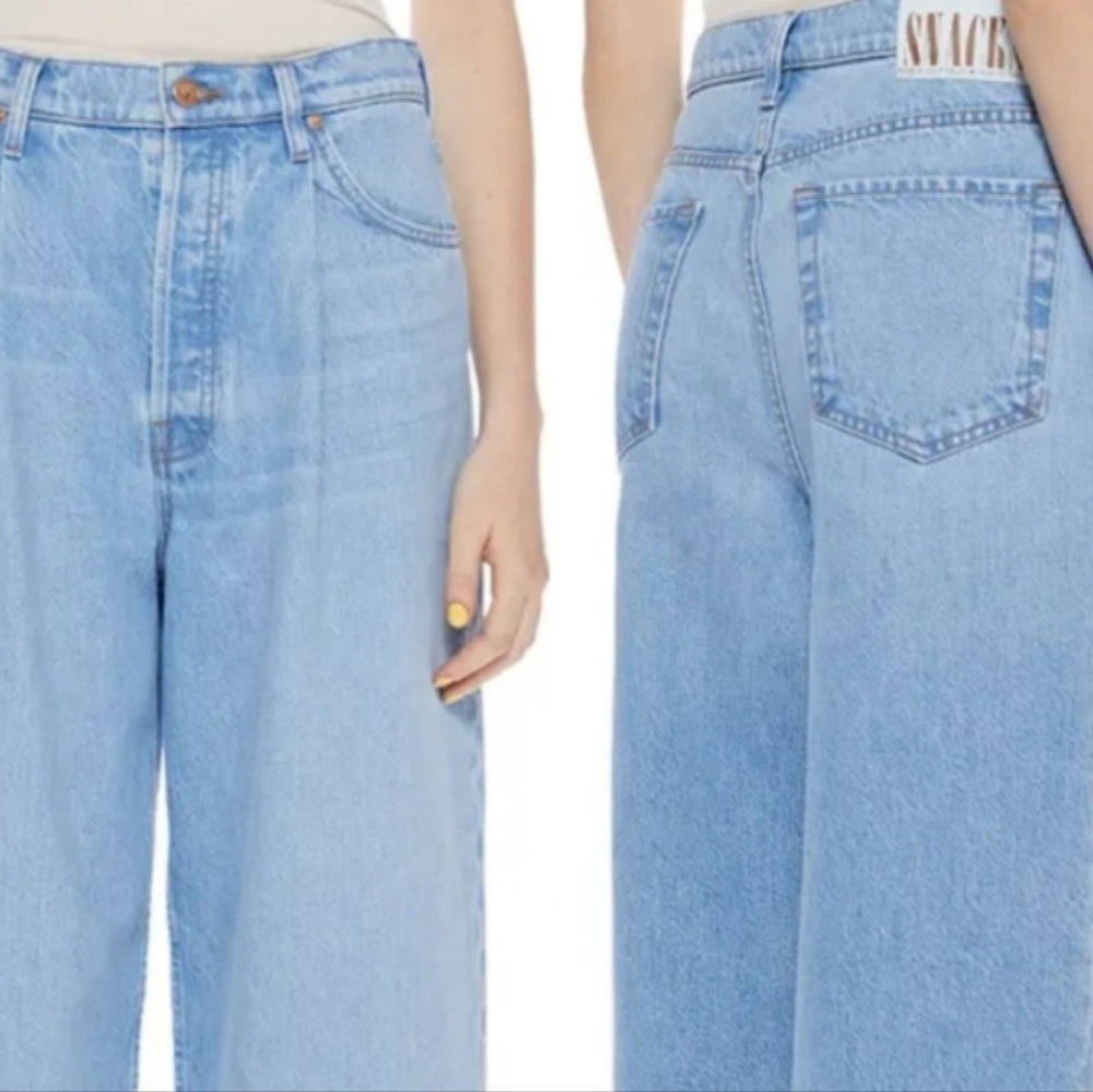 SNACKS/Mothers . Pleated Fun Dip Puddle in Just A Nibble Relaxed Fit...Size 32 - Picture 2 of 12